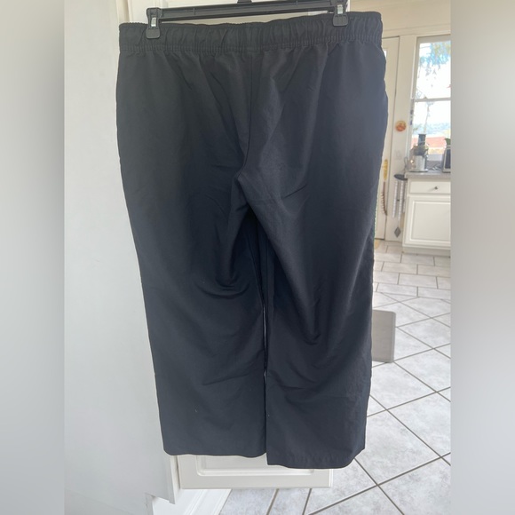 Nike Track Pants Vintage.  Black with Green Piping & Swoosh. Size-XL (16-18) - Picture 4 of 13